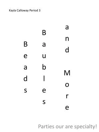 beads