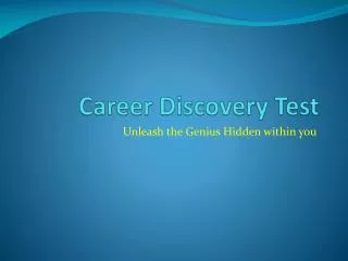 Career Discovery Test
