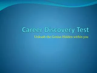 career discovery test