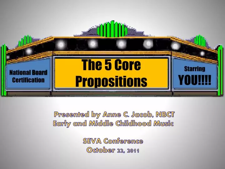 the 5 core propositions