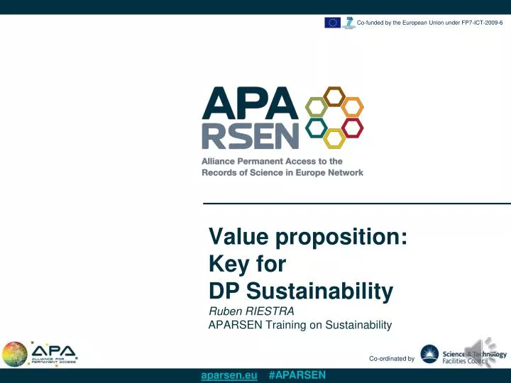 value proposition key for dp sustainability ruben riestra ap arsen training on sustainability
