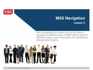 MSS Navigation Lesson 2