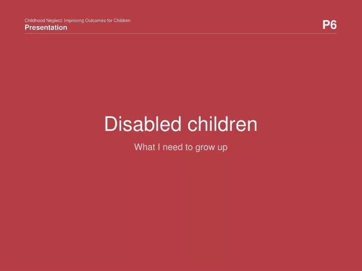 disabled children