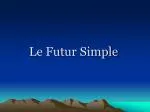 Le Futur Simple - slide 1