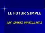 LE FUTUR SIMPLE - slide 1