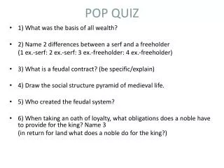 POP QUIZ