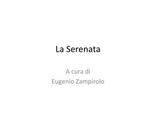 la serenata