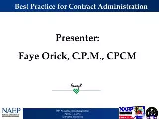 Best Practice for Contract Administration