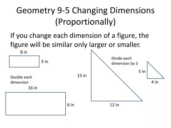 geometry 9 5 changing dimensions proportionally