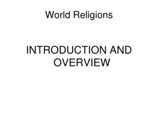 World Religions