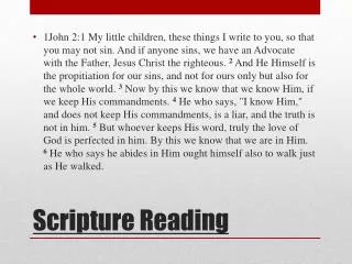 scripture reading