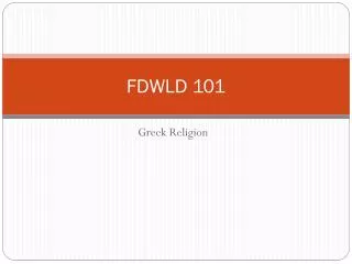 FDWLD 101