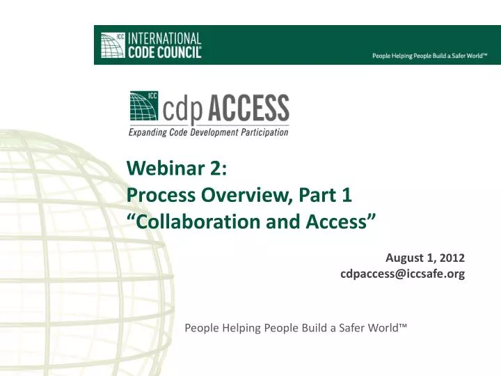 webinar 2 process overview part 1 collaboration and access