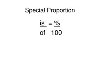 special proportion