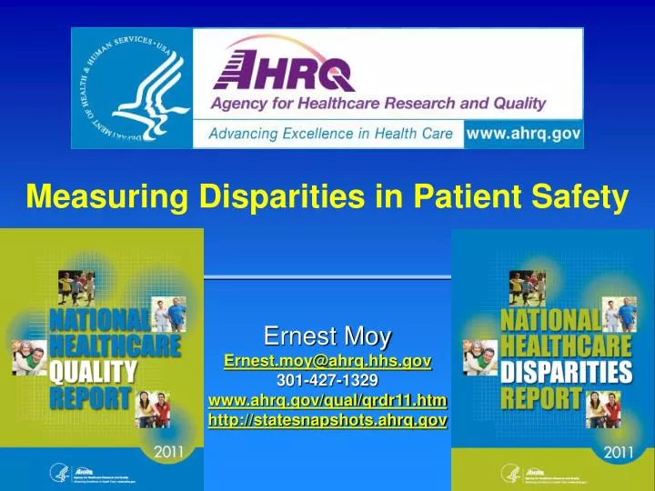 measuring disparities in patient safety