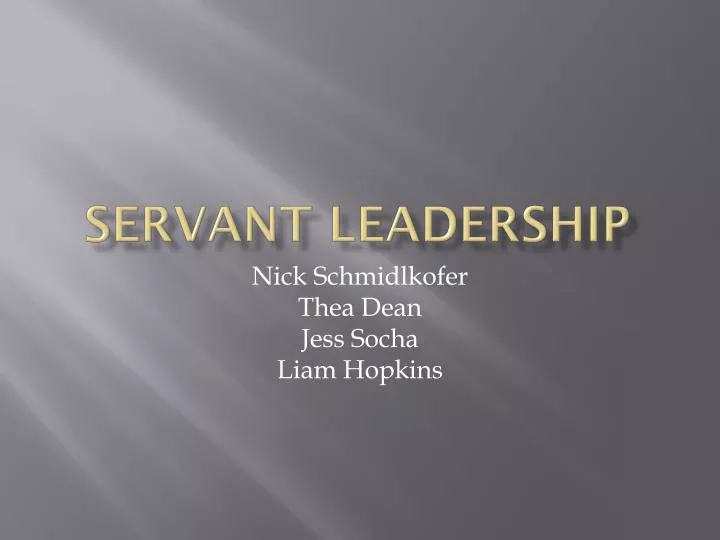 servant leadership