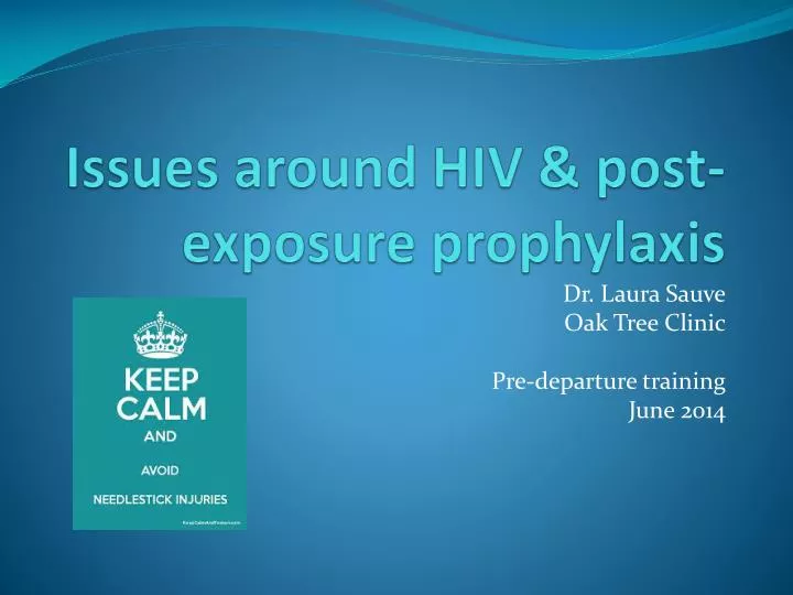 issues around hiv post exposure prophylaxis