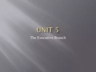 Unit 5