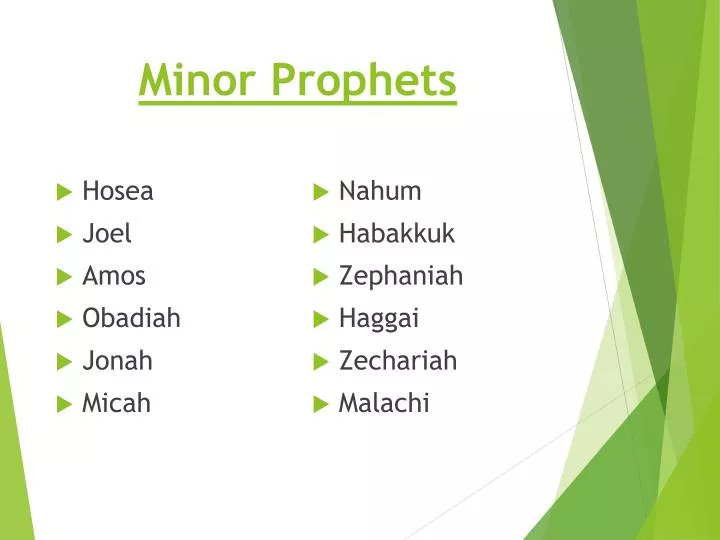 minor prophets