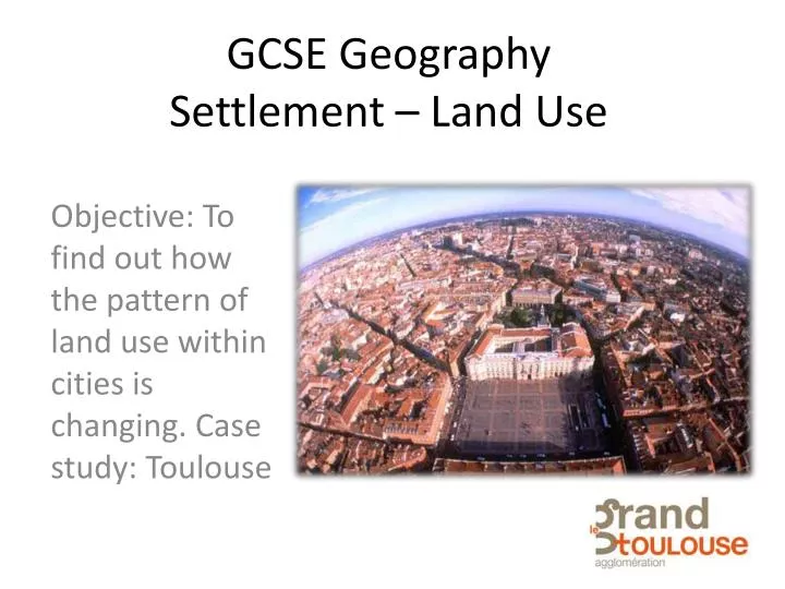 gcse geography settlement land use