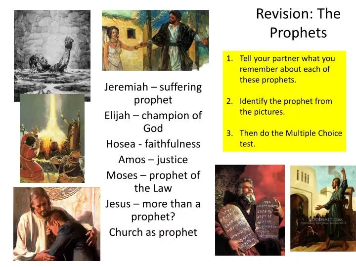 revision the prophets