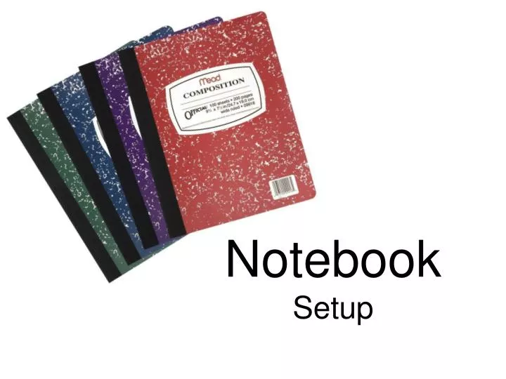 notebook setup