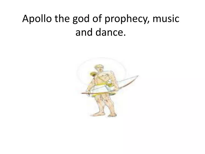 apollo the god of prophecy music and dance