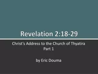 Revelation 2:18-29