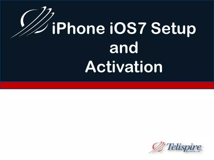 iphone ios7 setup and activation