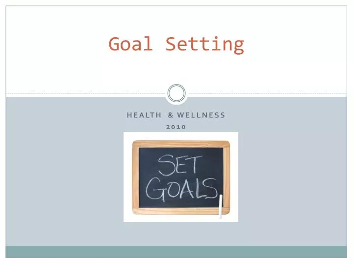 goal setting