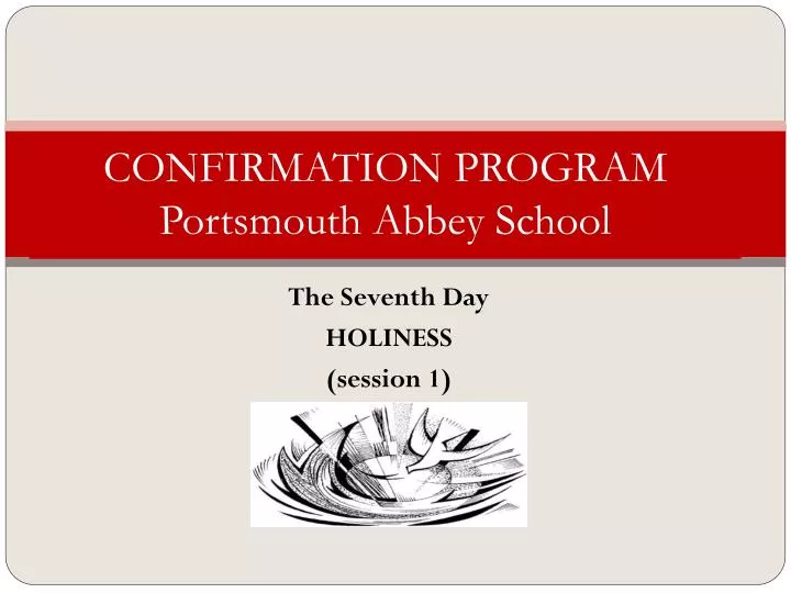 confirmation program portsmouth abbey school