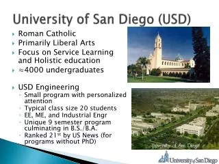 University of San Diego (USD)