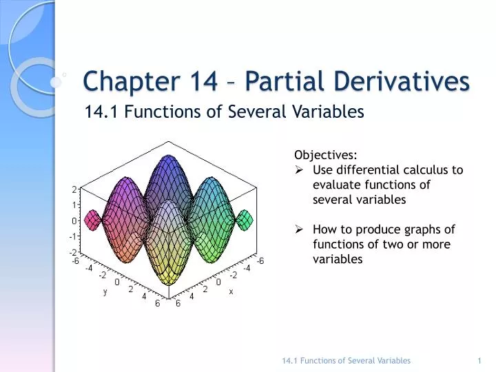 chapter 14 partial derivatives