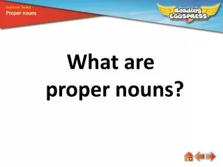 What are proper nouns?