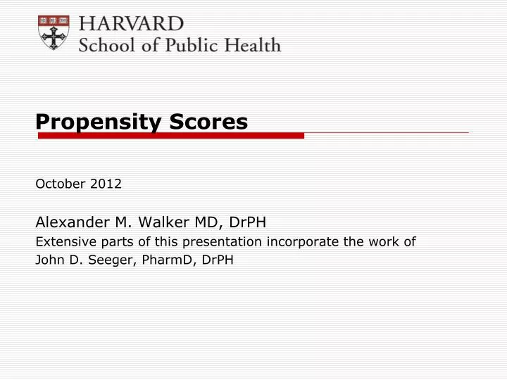 propensity scores