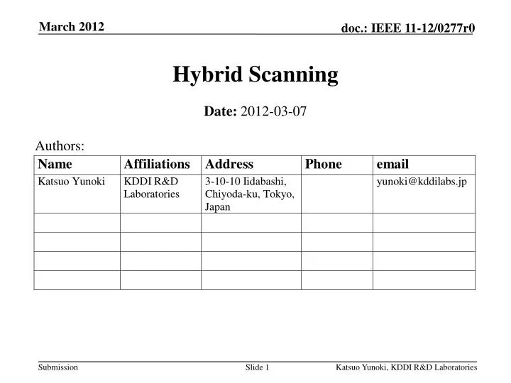 hybrid scanning