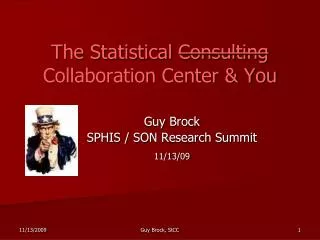 The Statistical Consulting Collaboration Center &amp; You