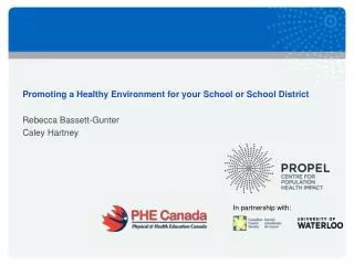 Promoting a Healthy Environment for your School or School District