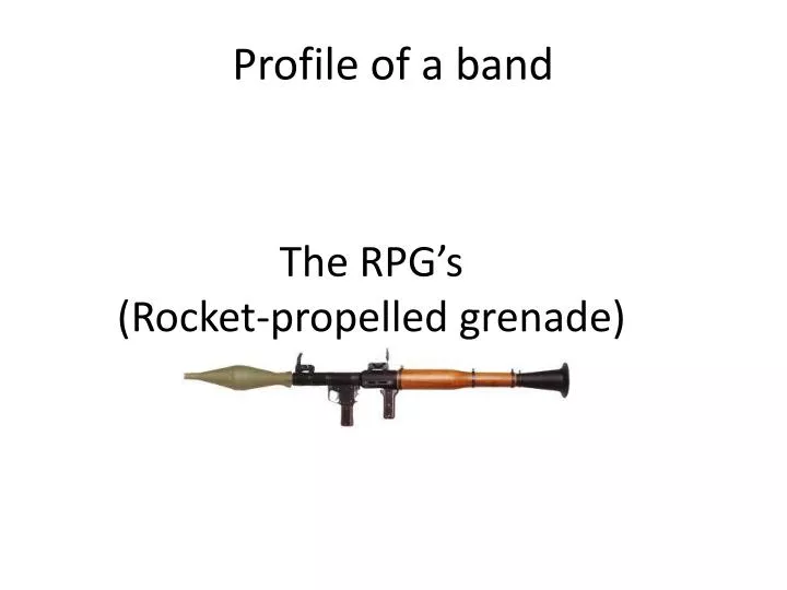 profile of a band