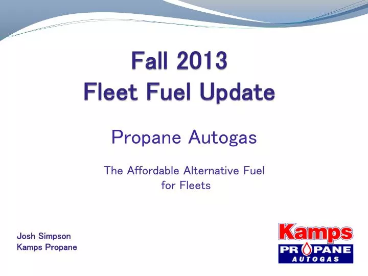 fall 2013 fleet fuel update