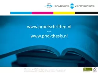 proefschriften.nl --- phd-thesis.nl