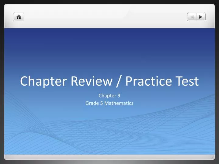 chapter review practice test