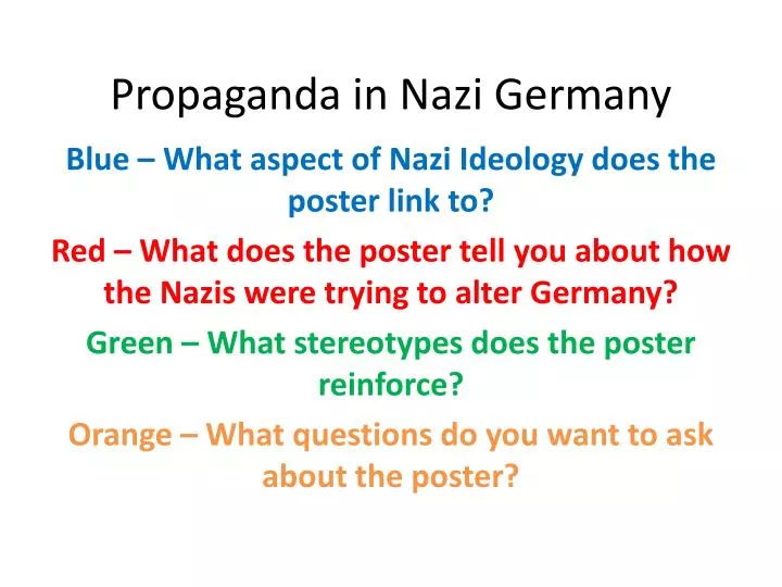 propaganda in nazi germany