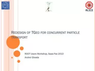 Redesign of TGeo for concurrent particle transport