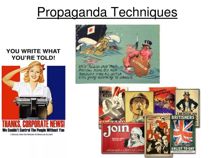 transfer propaganda examples obama