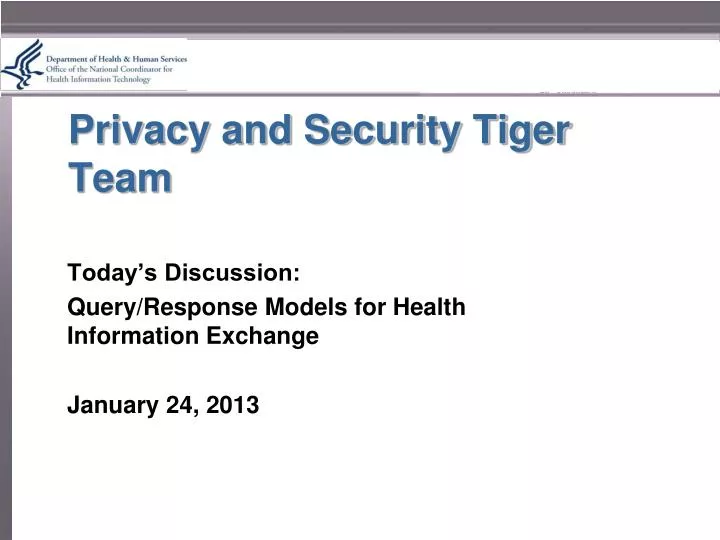 privacy and security tiger team