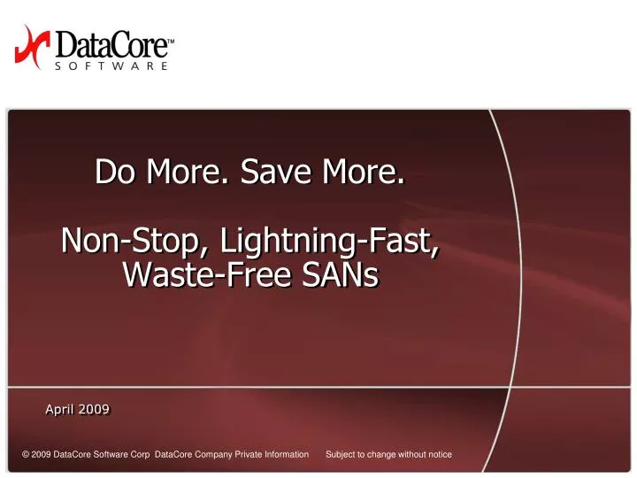 do more save more non stop lightning fast waste free sans