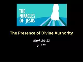 The Presence of Divine Authority
