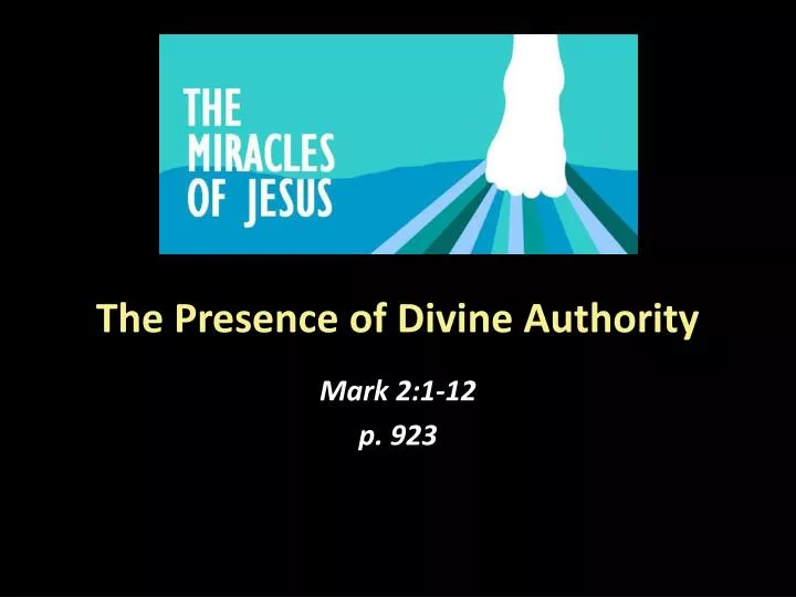 the presence of divine authority