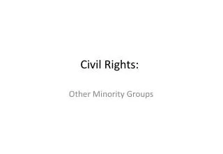 Civil Rights: